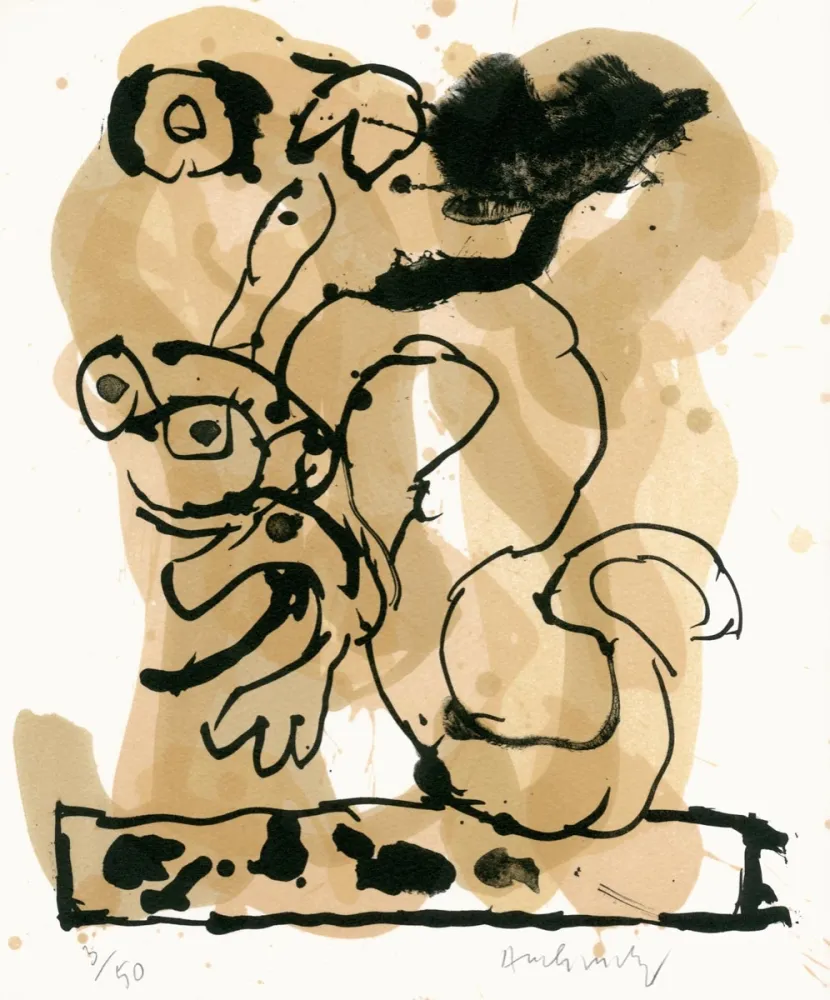 Lithografie Alechinsky - Dragonnade