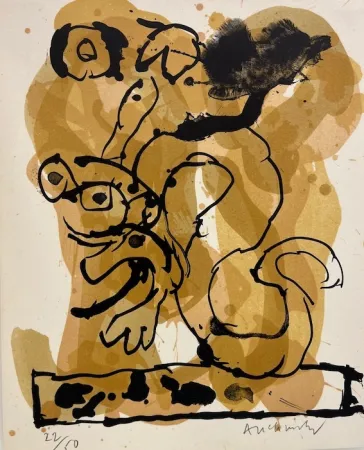 Lithografie Alechinsky - Drogonnade