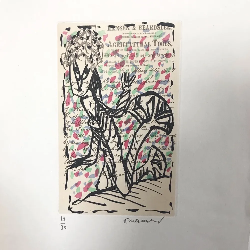 Ets En Aquatint Alechinsky - Eau-forte signée. 1988. 