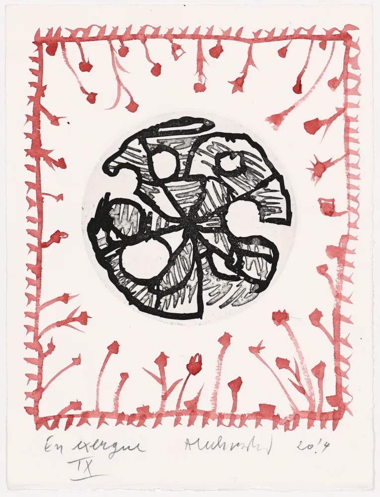 Gravure Alechinsky - En exergue 