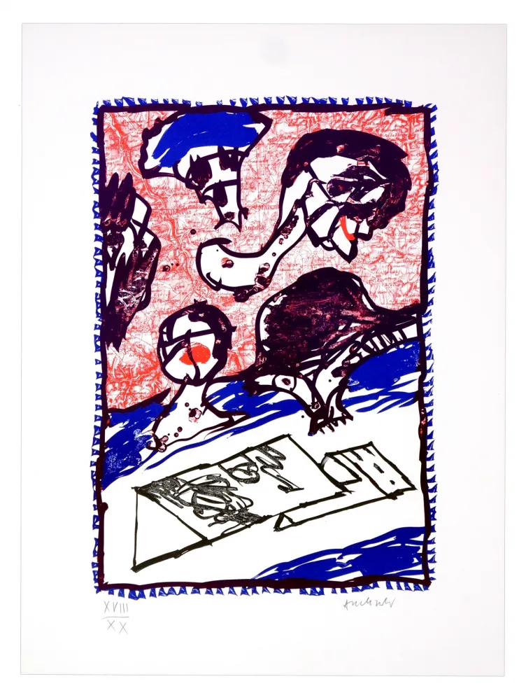 Lithografie Alechinsky - En pente douce