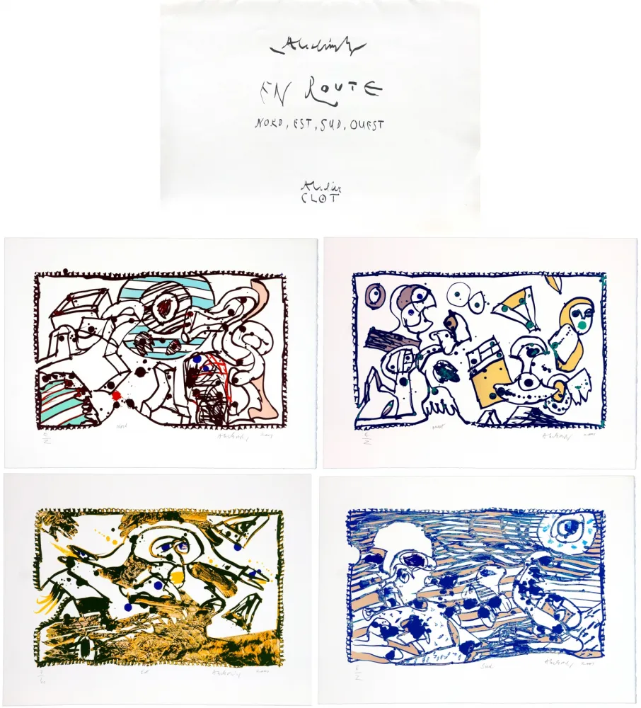 Lithografie Alechinsky - En route