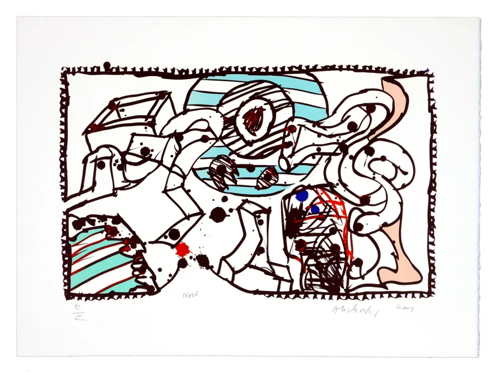 Lithografie Alechinsky - En route (Nord)