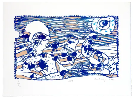 Lithografie Alechinsky - En route (Sud)