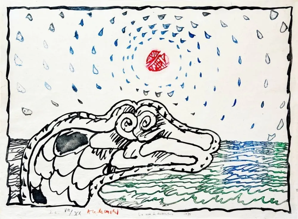 Ets En Aquatint Alechinsky - En voie de disparition