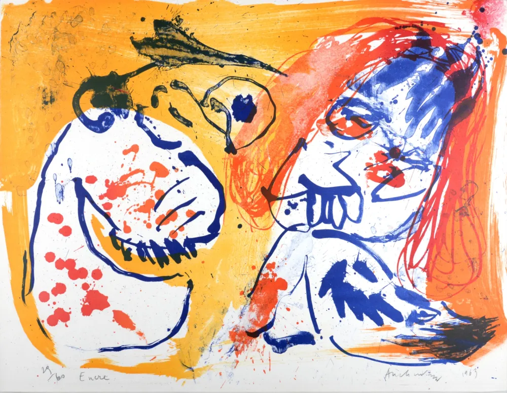 Lithografie Alechinsky - Encre, 1963 - Hand-signed