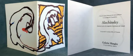 Lithografie Alechinsky - ENCRES SUR CARTES DE NAVIGATION & PEINTURES DE L'ANNÉE. 1981