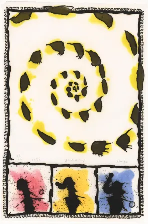 Ets En Aquatint Alechinsky - Énergie