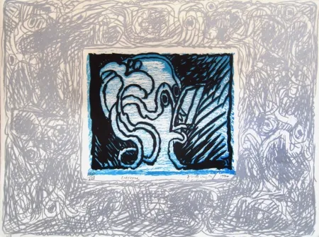 Lithografie Alechinsky - Espionne