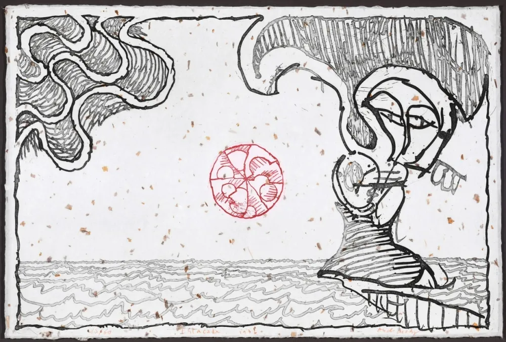 Ets En Aquatint Alechinsky - Estacade