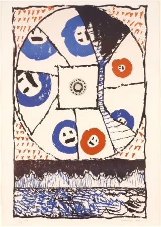 Lithografie Alechinsky - Fenêtre 02