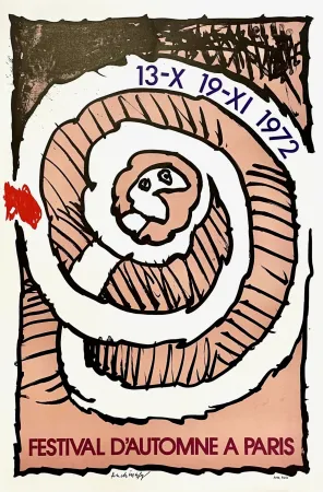 Poster Alechinsky - Festival d'Automne à Paris