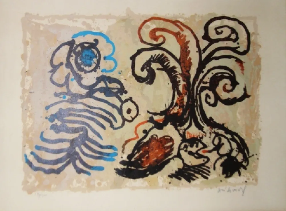 Lithografie Alechinsky - Feuillage