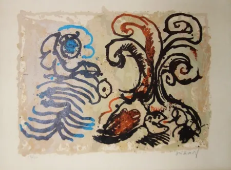 Lithografie Alechinsky - Feuillage