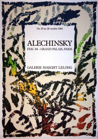 Lithografie Alechinsky - '' FIAC 84 ''