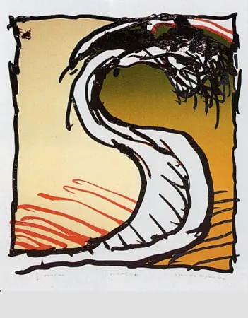 Lithografie Alechinsky - Genou dans la grande r.