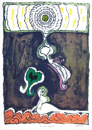 Lithografie Alechinsky - Gnome et Gnose 1