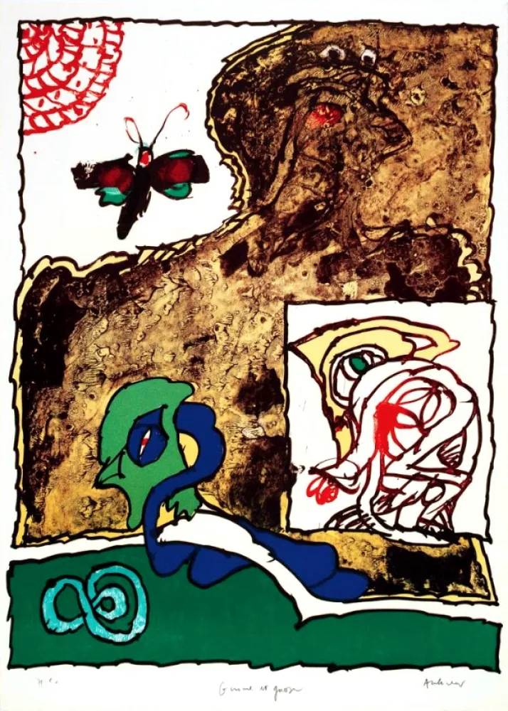 Lithografie Alechinsky - Gnome et Gnose 4