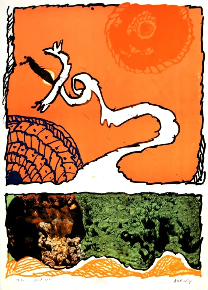 Lithografie Alechinsky - Gnome et Gnose 5