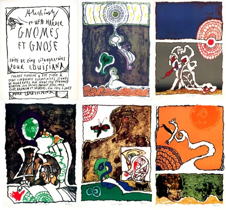 Lithografie Alechinsky - Gnome et Gnose (complete portofolio)