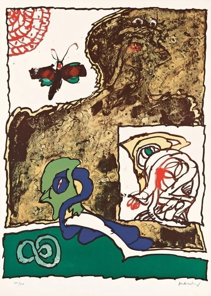 Lithografie Alechinsky - Gnomes et Gnose