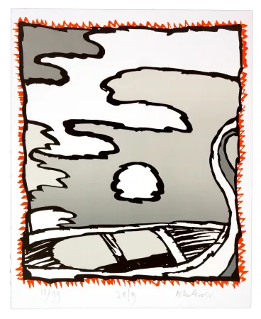 Lithografie Alechinsky - Griserie à minuit I