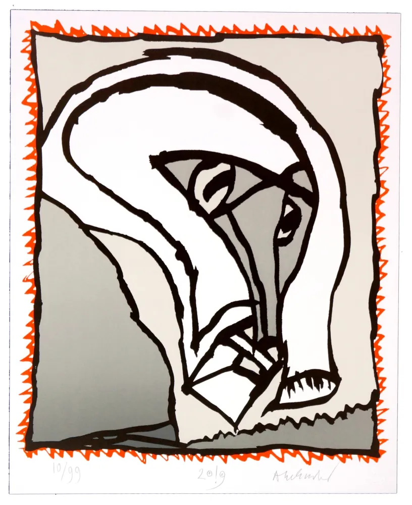 Lithografie Alechinsky - Griserie à minuit II