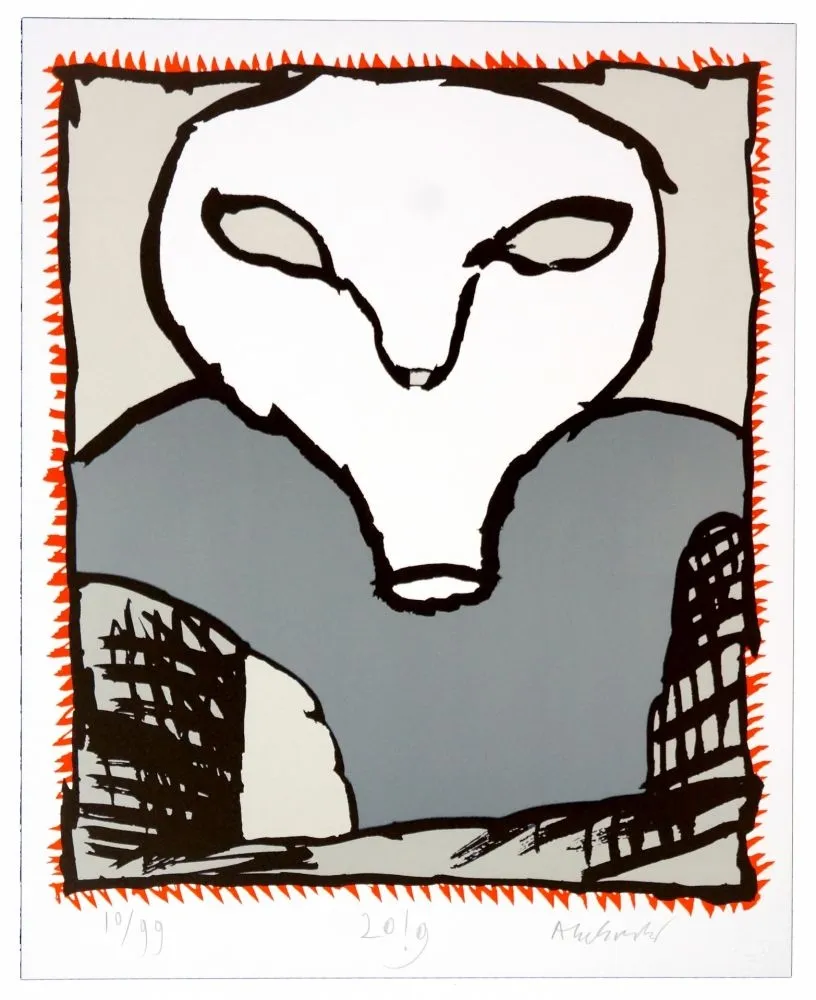 Lithografie Alechinsky - Griserie à minuit III