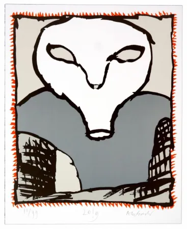 Lithografie Alechinsky - Griserie à minuit III