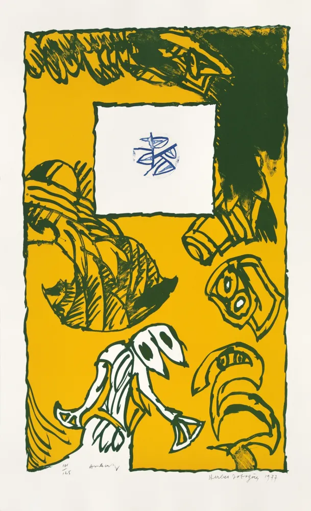 Lithografie Alechinsky - Herbes potagères