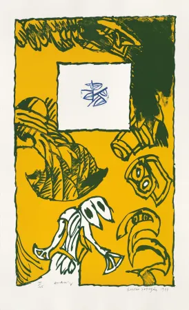 Lithografie Alechinsky - Herbes potagères