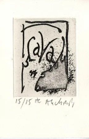 Ets En Aquatint Alechinsky - Homere est morte