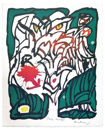 Lithografie Alechinsky - Hommage à Giorgio Soavi