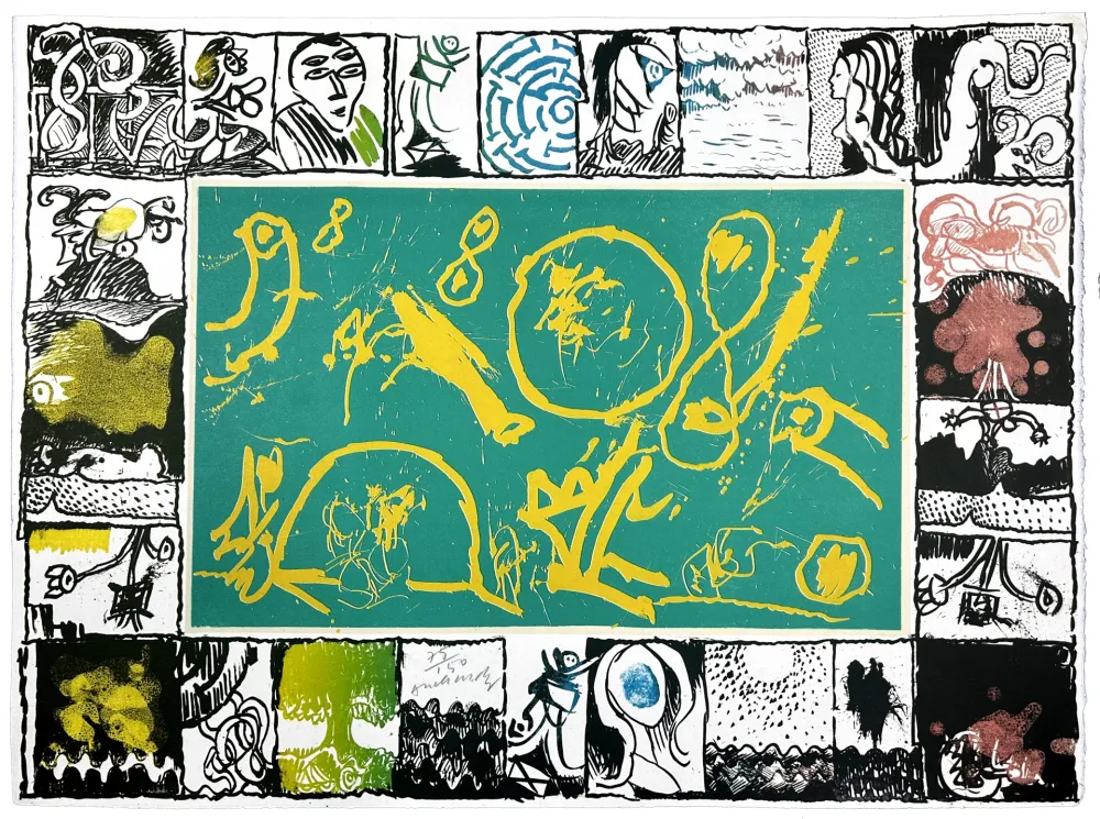 Lithografie Alechinsky - Illusion d'optique