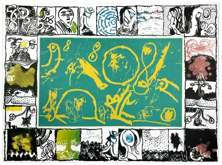 Lithografie Alechinsky - Illusion d'optique