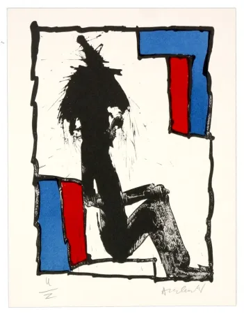 Lithografie Alechinsky - JE VOUS EN PRIE ASSEYEZ-VOUS