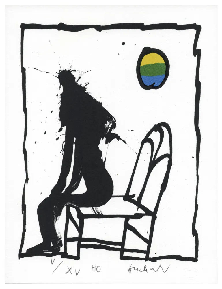 Lithografie Alechinsky - Je vous en prie, asseyez-vous I