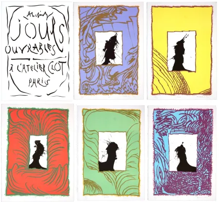 Lithografie Alechinsky - Jours Ouvrables (Complete portfolio)