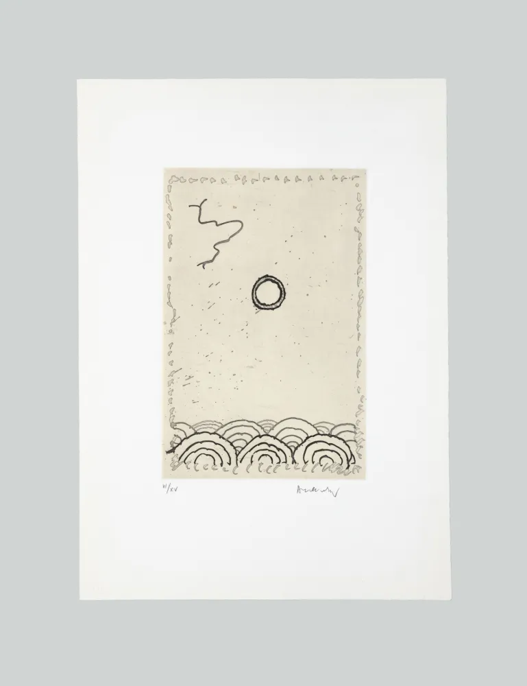 Ets En Aquatint Alechinsky - La Cerclitude 1