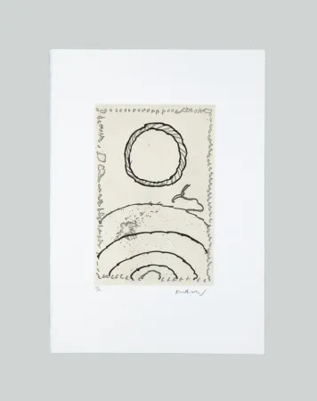 Ets En Aquatint Alechinsky - La Cerclitude 7