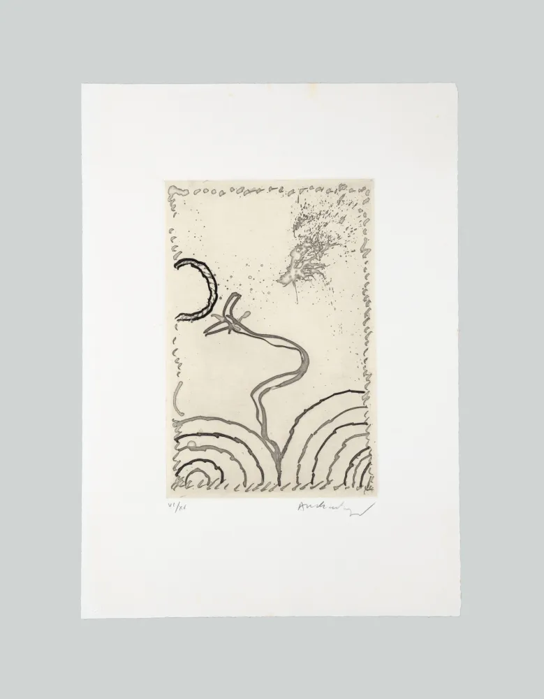 Ets En Aquatint Alechinsky - La cerclitude 8