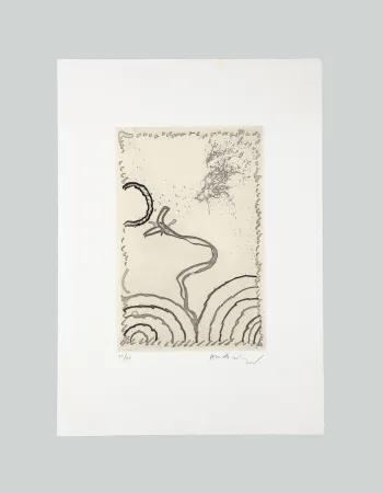 Ets En Aquatint Alechinsky - La cerclitude 8