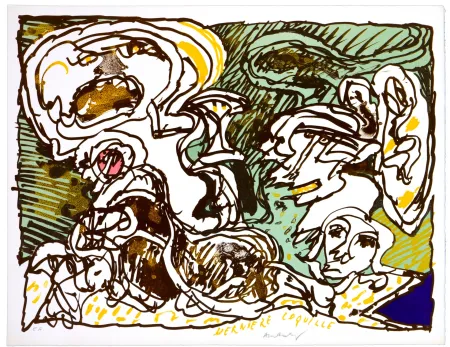 Lithografie Alechinsky - La dernière coquille