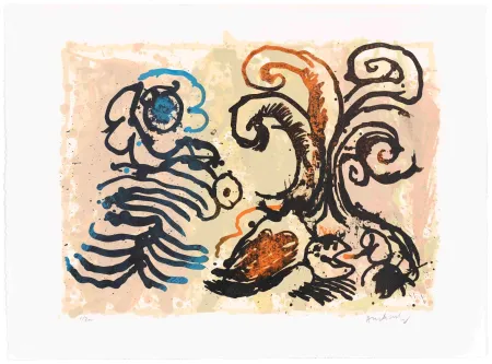 Lithografie Alechinsky - La fleur de l’âge