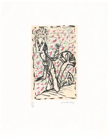 Ets En Aquatint Alechinsky - La jardinière