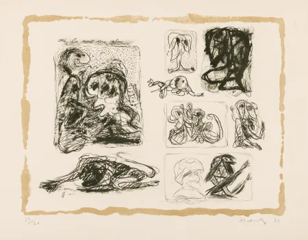 Lithografie Alechinsky - La nuit sera calme