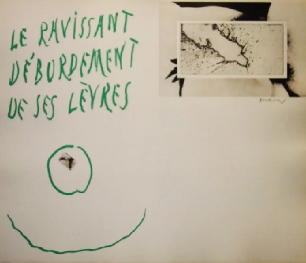 Ets En Aquatint Alechinsky - La ravissant débordement de ses lèvres