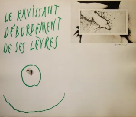 Ets En Aquatint Alechinsky - La ravissant débordement de ses lèvres