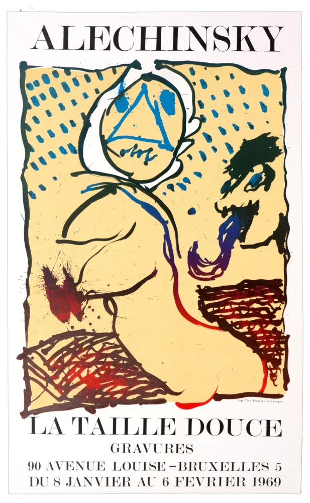 Lithografie Alechinsky - La taille douce, Bruxelles