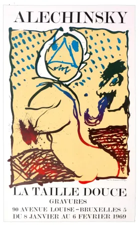 Lithografie Alechinsky - La taille douce, Bruxelles